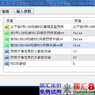 按5M15M1H4H均线RSI共振预报长线最穏型