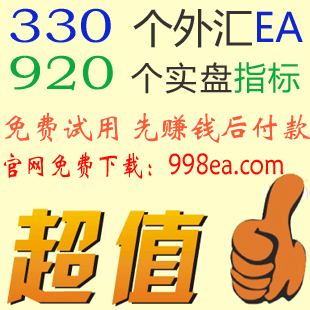 330个外汇黄金EA+920个外汇黄金实盘指标--免费下载试用
